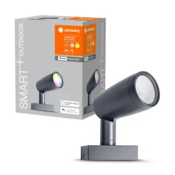 Ledvance SMART+ Außenleuchte Garden Spot 1 Spot mit Anschlusskabel grau