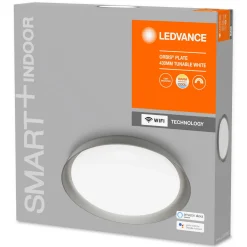 Ledvance SMART+ Deckenleuchte Orbis Plate Durchmesser 43 cm grau