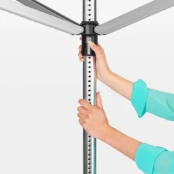 Lift-O-Matic 60 M - 50 mm Rohr mit Metall-Bodenanker & Hülle und Wäscheklammerbeutel