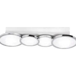 Lightme Badleuchte Aqua IP 44 4er Deckenleuchte Chrom