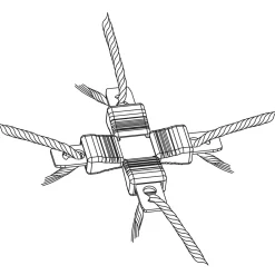 Litzclip Litzen-Kreuzverbinder 5 St.