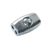 Litzenverbinder für Durchmesser 2,5 mm silber 5 Stück