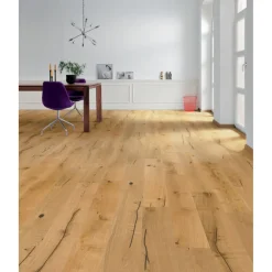 Living by HARO Parkett Landhausdiele 11mm 2V Eiche rustic strukturiert Naturöl