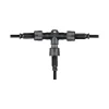 L+L T-Verbinder IP67 1-in/1-outT-connector