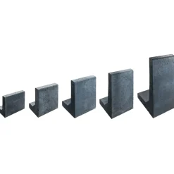 L-Stein 60x35x40x8 cm Anthrazit, mitFase
