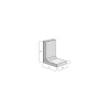 L-Stein 40x25x40x8 cm Anthrazit, mitFase