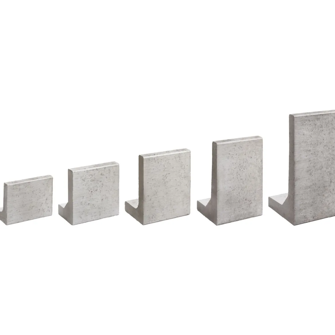 L-Stein 50x32x40x8 cm Grau, mit Fase
