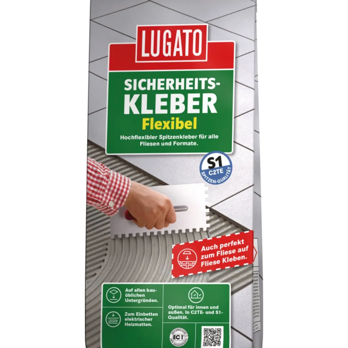 Lugato Fliesenkleber Sicherheitskleber Flexibel 5kg