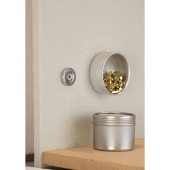 Magnet Neodym Ø 18 x 4mm, mit Senkbohrung Ø 4,5 mm, silber