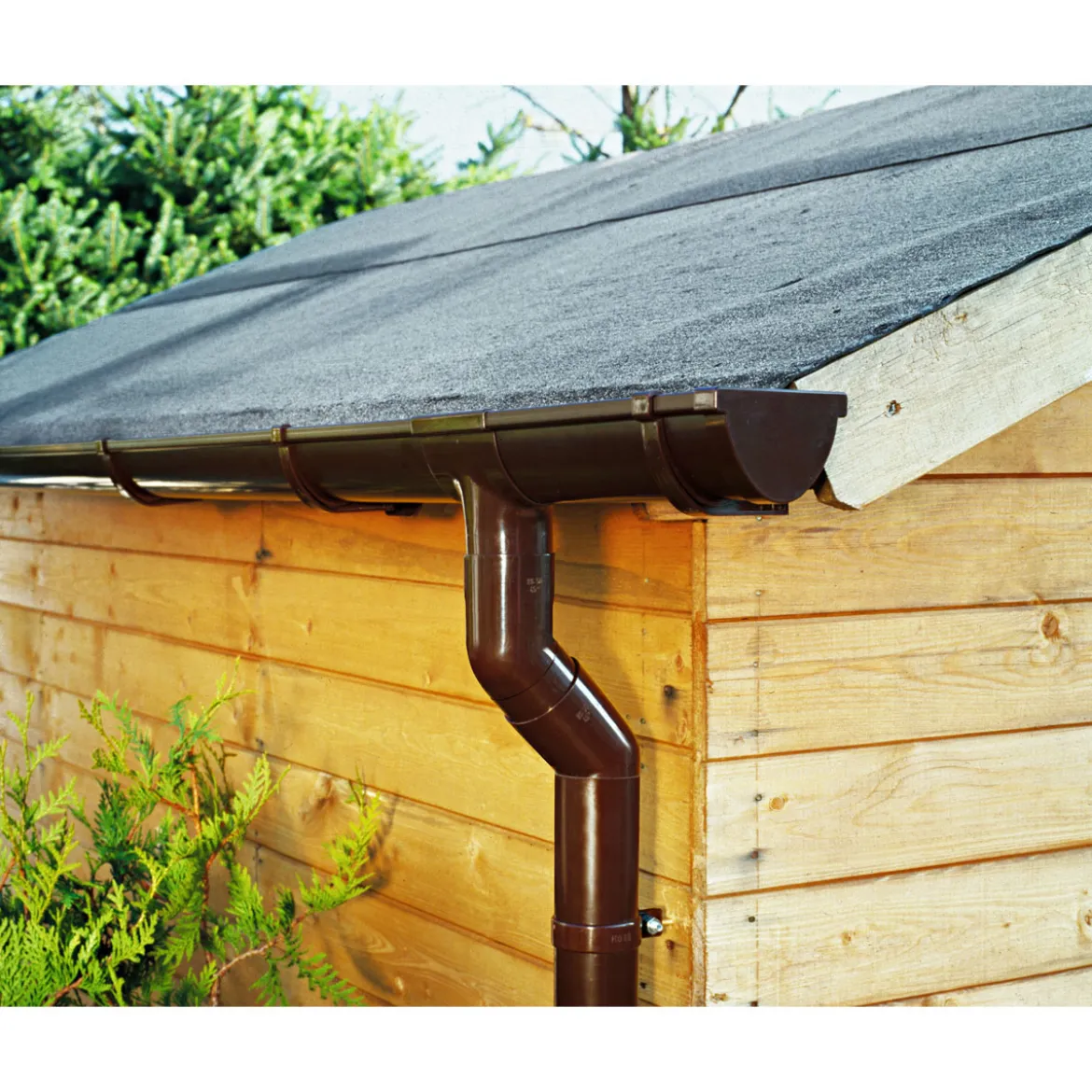 Marley Duplex-Dachrinne braun 200 cm