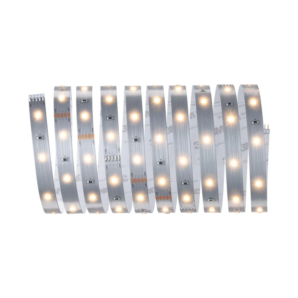 MaxLED 250 Basisset 3m Warmweiss IP202700K 12W 230/24V Silber
