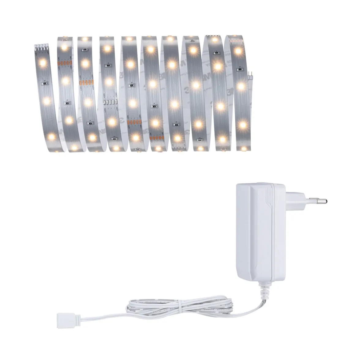 MaxLED 250 Basisset 3m Warmweiss IP202700K 12W 230/24V Silber
