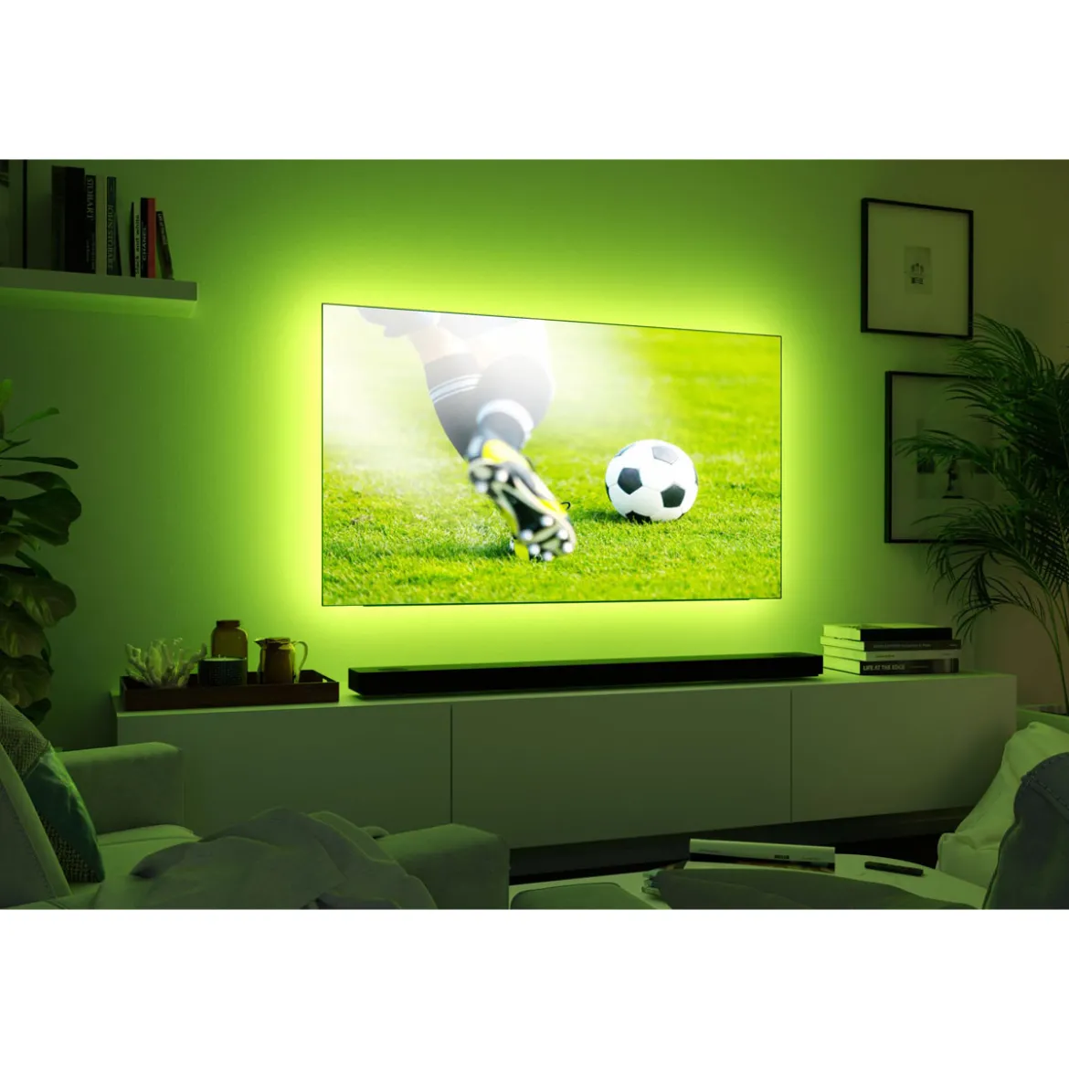 MaxLED 250 Comfort Sets TV 65 RGBW 3000K22W 230/24V Silber Kst