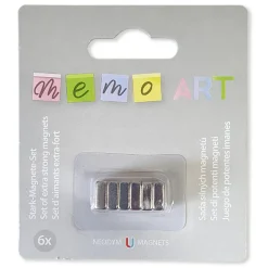 Memo-Art 6 eckige Magnete