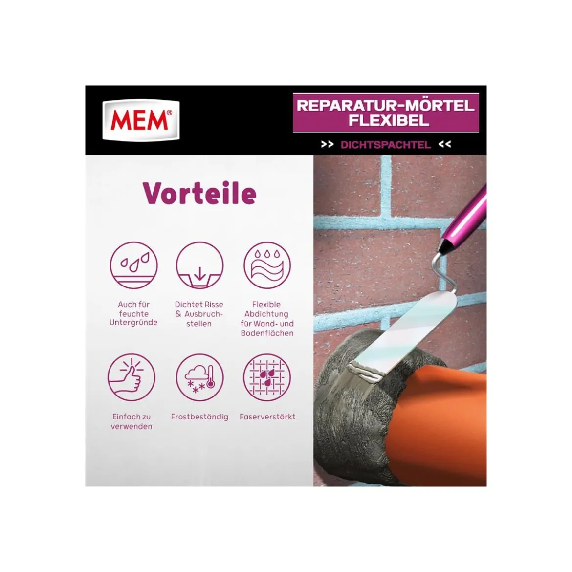 MEM Reparatur-Moertel Flexibel 1kg