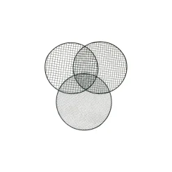 Metall Gartensieb 3 Einleger37x32x7,5 cm