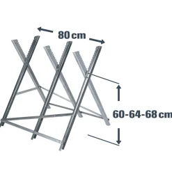Metall-Sägebock verzinkt, klappbar