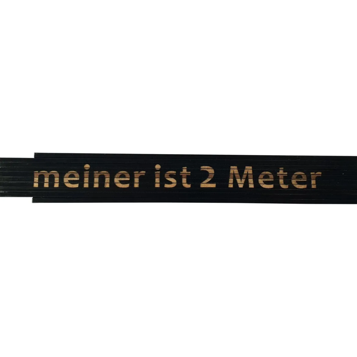 Meterstab Meiner ist 2 Meter 2m schwarz