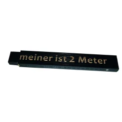 Meterstab Meiner ist 2 Meter 2m schwarz