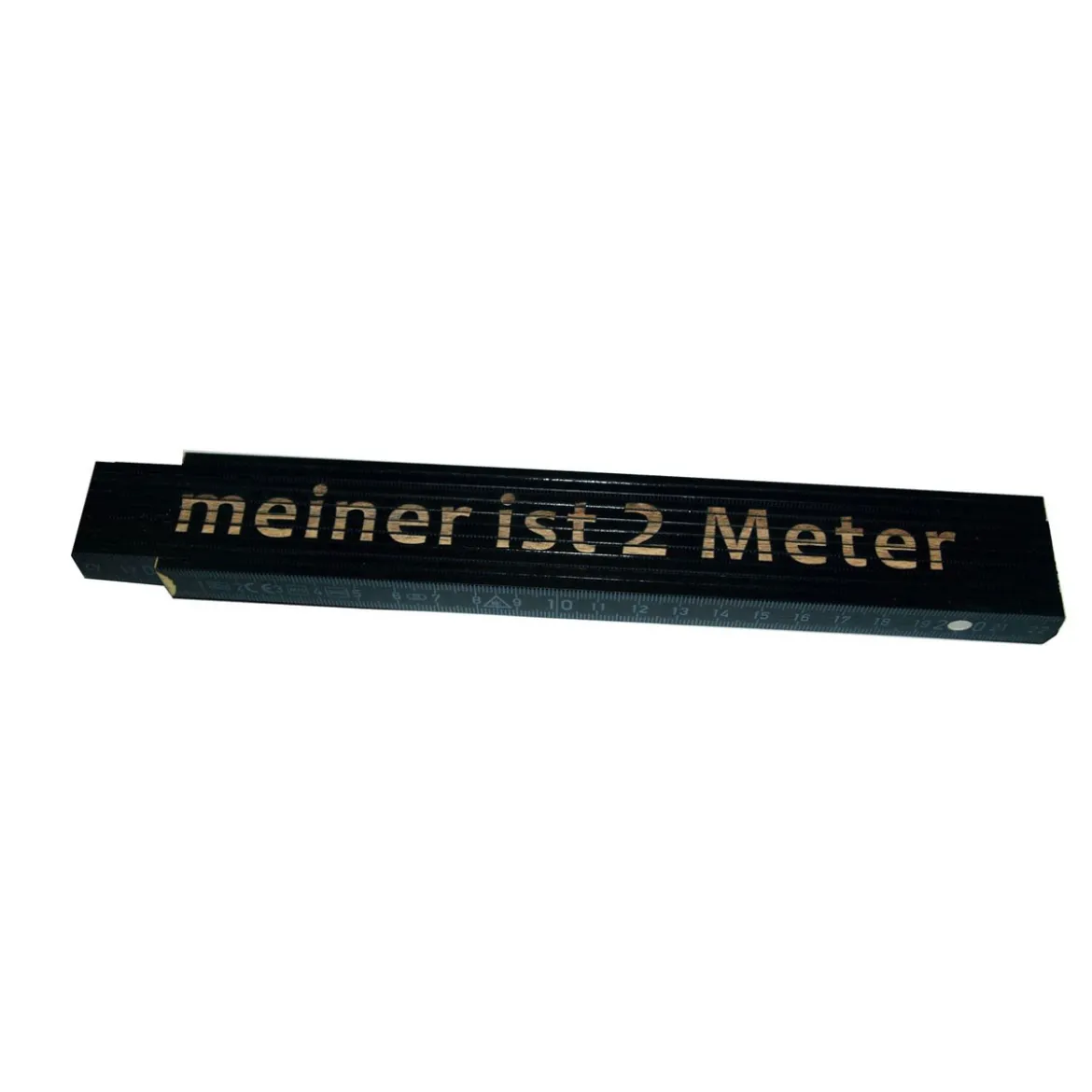 Meterstab Meiner ist 2 Meter 2m schwarz
