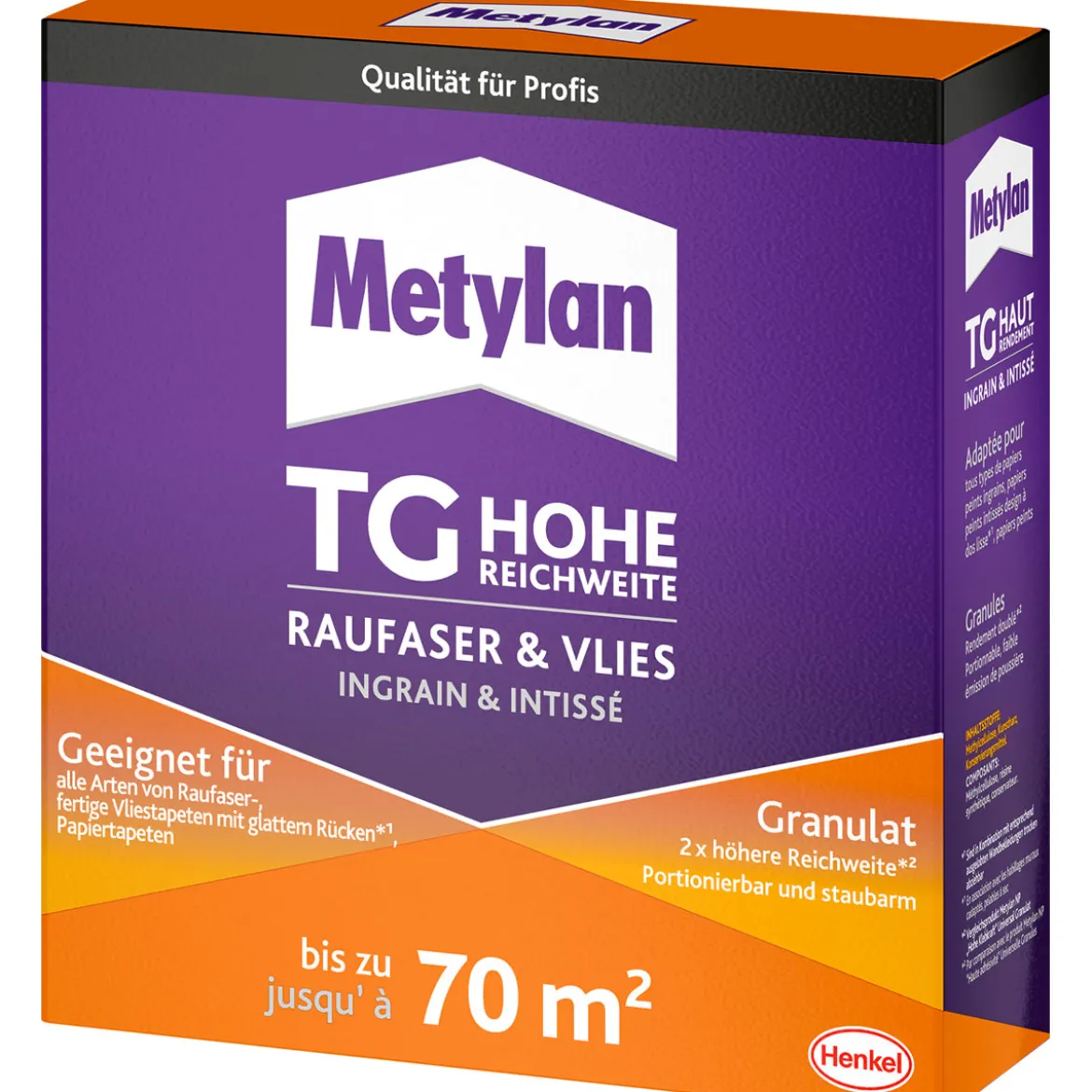 MetylanTapetenkleister Raufaser & Vlies Granulat TG Hohe Reichweite 500 g