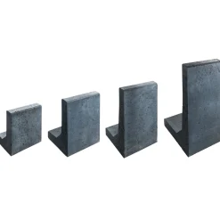 Mini L-Stein 30x20x40x6 cm Anthrazit,mit Fase