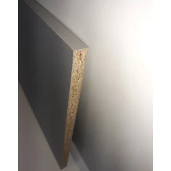 Moebelbauplatte Edelstahlgrau 2630x400x19 mm