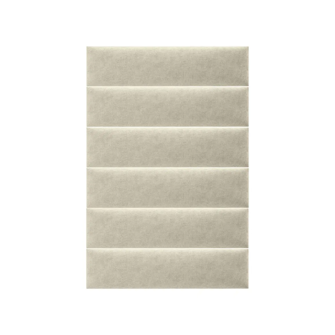 Mollis Polsterpaneele beige 60 x 15 cm