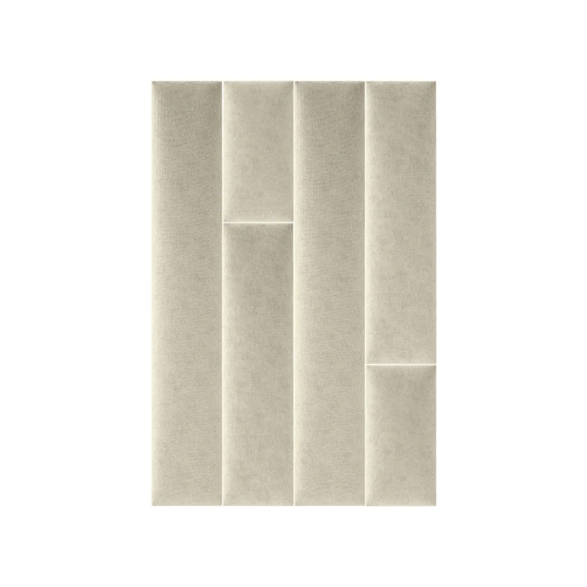 Mollis Polsterpaneele beige 60 x 15 cm