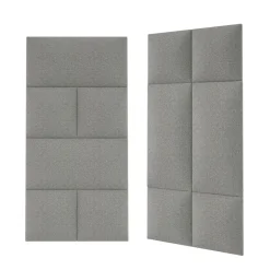 Mollis Polsterpaneele grau 30 x 30 cm