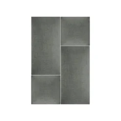 Mollis Polsterpaneele grau 60 x 30 cm