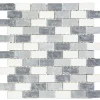 Mosaikfliese Nero Mix getrommelt 30,5 x 30,5 cm