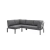 MWH Lounge-Set Widoo, 3-teilig,Aluminium eisengrau
