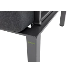 MWH Lounge-Set Widoo, 3-teilig,Aluminium eisengrau