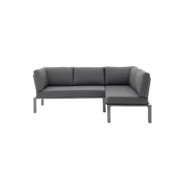 MWH Lounge-Set Widoo, 3-teilig,Aluminium eisengrau