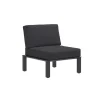 MWH Widoo Sessel Alu eisengrauinkl. Sitz- u. Rueckenkissen
