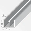 MyTool Führungsschienenprofil unten 6 x 18 x 6 mm 1mweiß