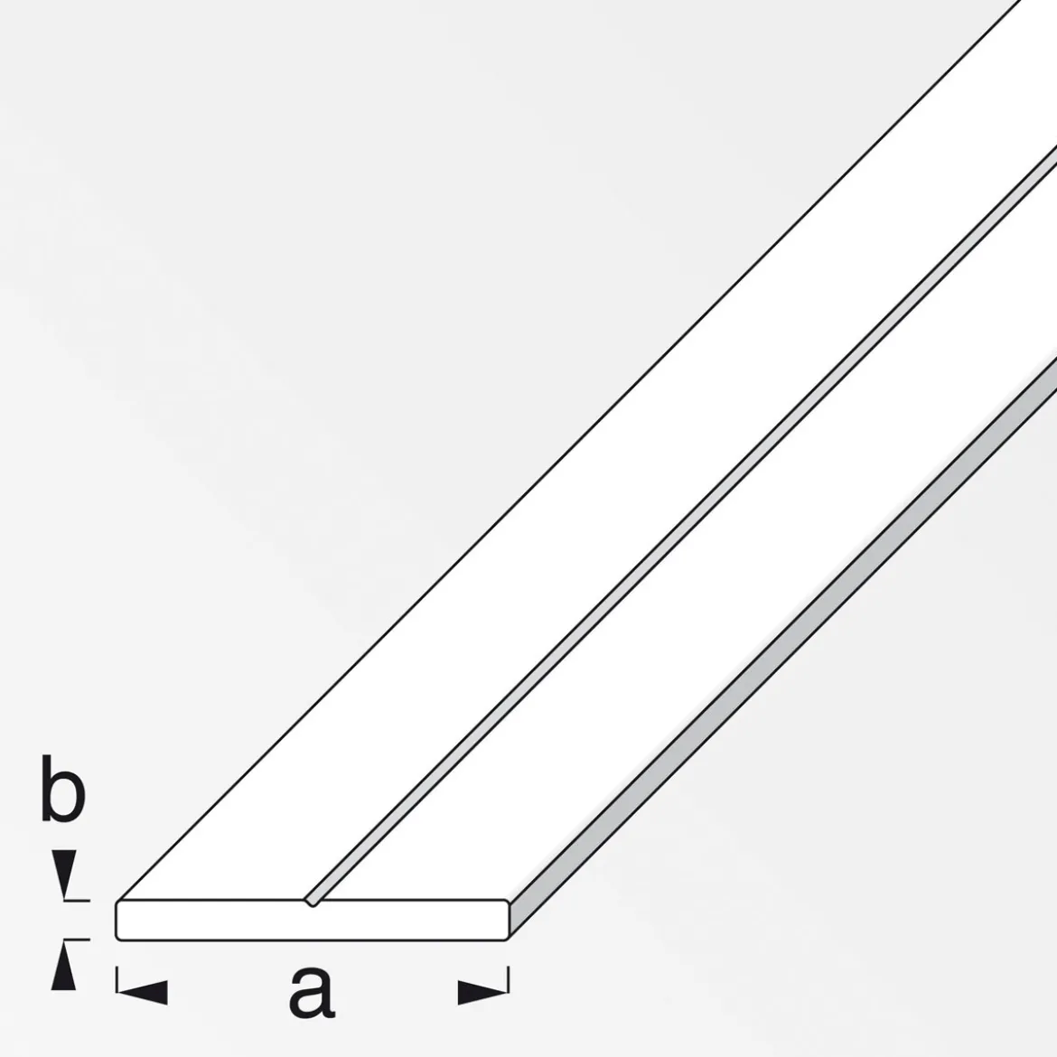 MyTool Flachstange 29,5 mm 1m weiß