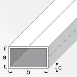 MyTool Rechteckrohr 11,5 x 19,5 mm 1m weiß
