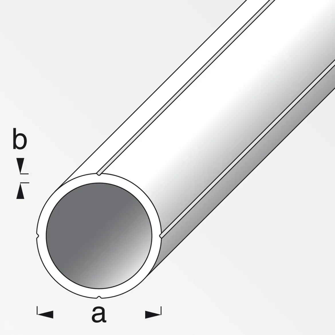 MyTool Rundrohr 11,5 mm 1m weiß Kunststoff