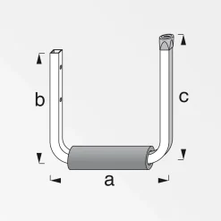 MyTool Surfboardhalter Stahl verzinkt 215 x 250 mm