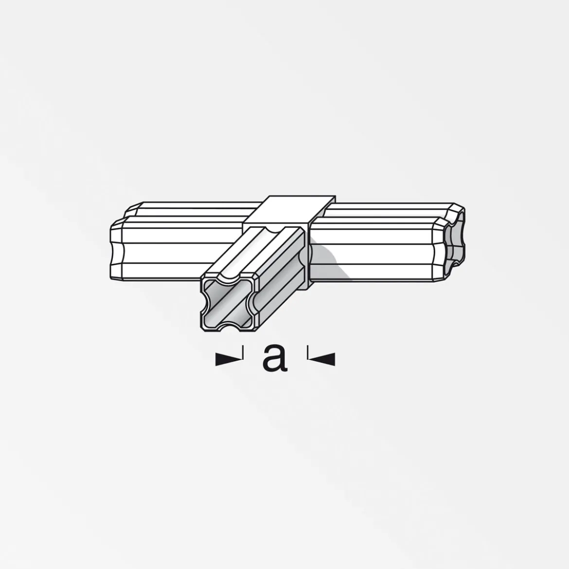 MyTool T-Verbinder 23,5 cm schwarz