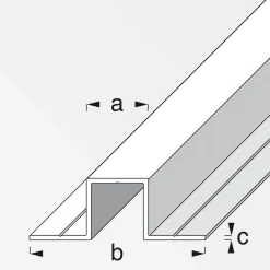MyTool U-Profil mit 2 Schenkel 11,5 mm 1m blank