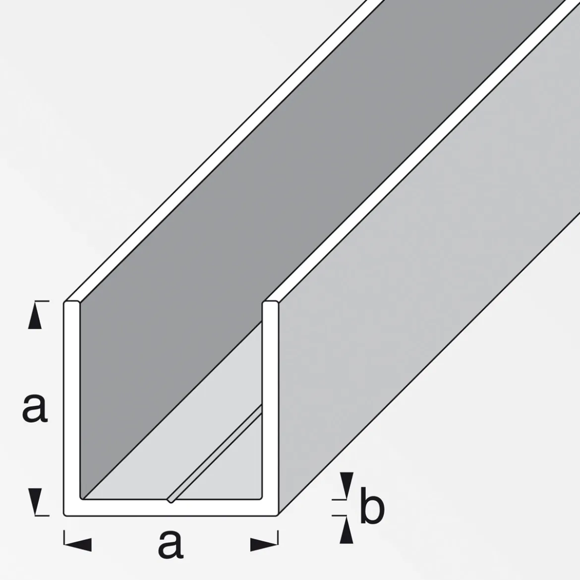 MyTool U-Profil 7,5 mm 1m weiß