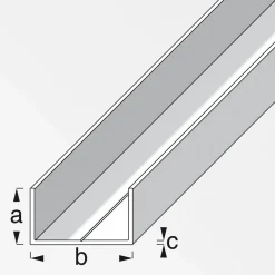 MyTool U-Profil 7,5 x 12,5 mm 1m blank