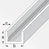 MyTool U-Profil 10 x 19,5 x 1,5 mm 1m silber