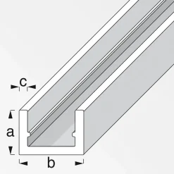 MyTool U-Profil 10 x 16,5 x 1,5 mm 2m silber