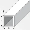MyTool Vierkant-Rohr 10 x 10 x 1 mm1m silber