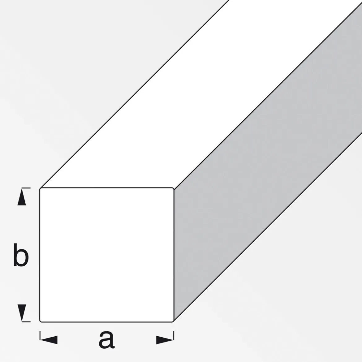 MyTool Vierkant-Stange 10 x 10 mm 1m warmgewalzt