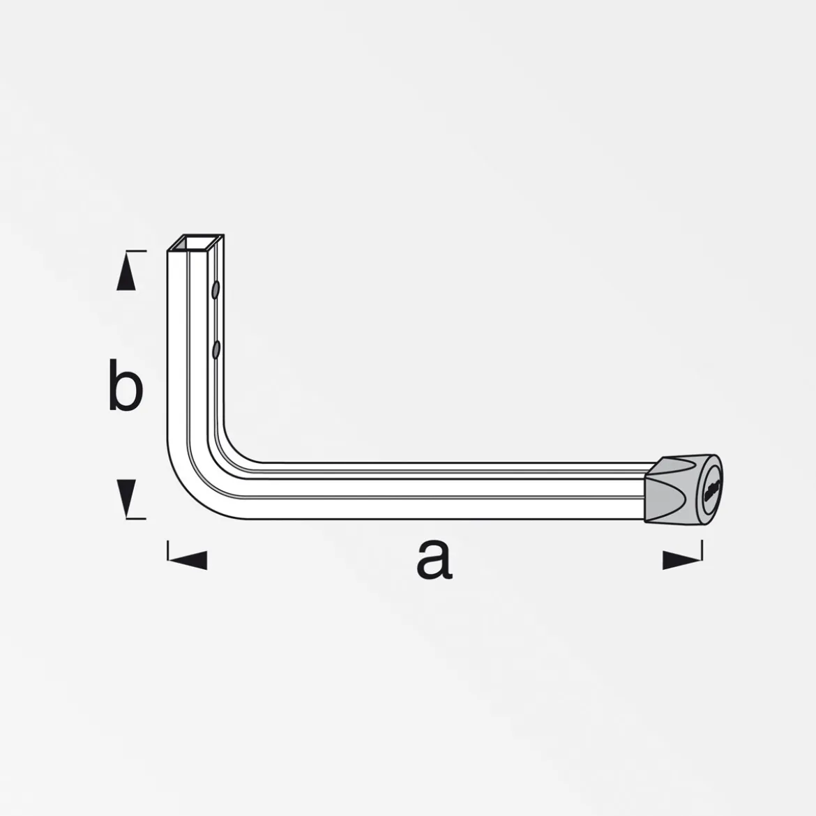 MyTool Wandhaken 80 x 175 mm blank